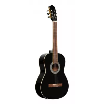 Stagg SCL60 BLK koncertna kitara 4/4 smrekov vrh črna visok sijaj