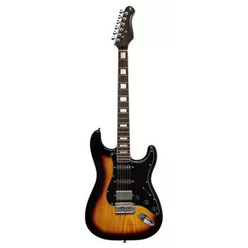Stagg SES-60 SNB električna kitara - Sonic Blue, SSS pickupi, telo iz jelše