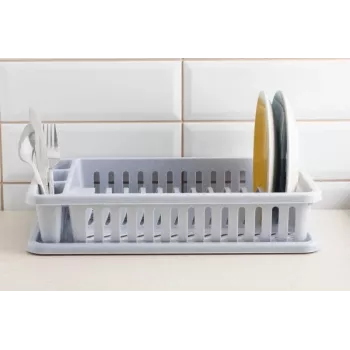 CURVER stojalo za sušenje posode 26,5x42x8,8 cm siva