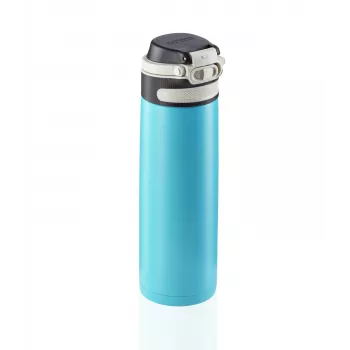 LEIFHEIT Thermos Flip 600ml svetlo modra vakuumsko izolirana steklenica iz nerjavnega jekla