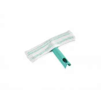 LEIFHEIT ročni brisalec za okna M s sistemom Click, 28 cm gumijasta metlica, ergonomski nedrseči ročaj, bel/zelen