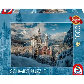 Schmidt Spiele zimski grad Neuschwanstein sestavljanka 1000 kosov