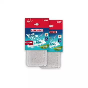 LEIFHEIT nadomestne krpe za brisanje 2 kosa SuperDuster Floor M 33cm