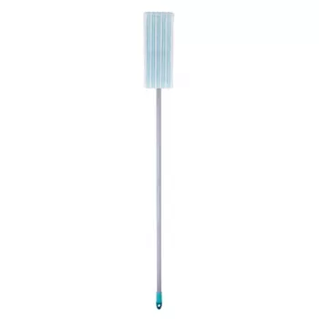 LEIFHEIT POWER CLEAN M Micro Duo ploski brisalec s teleskopskim ročajem, 33cm, zeleno-belo-siv