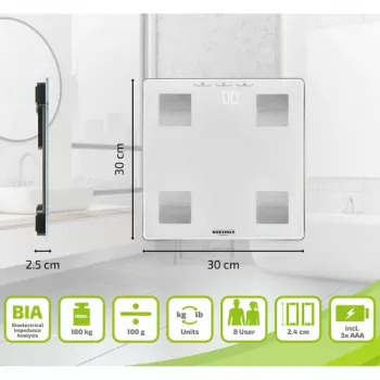 SOEHNLE Shape Sense Connect Lite tehtnica za analizo telesa z Bluetooth in aplikacijo