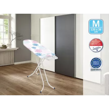 LEIFHEIT likalna deska Classic M Basic 120x38cm z 8 nastavitvami višine in bombažno prevleko