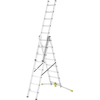 HAILO kombinirane lestve HobbyLOT aluminij 2x8 + 1x9 prečk