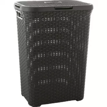 Curver Style 60L košara za perilo temno siva