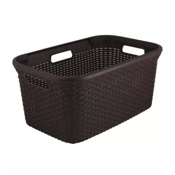 CURVER košara za perilo Style 45L 59,2 x 38 x 27 cm temno rjava