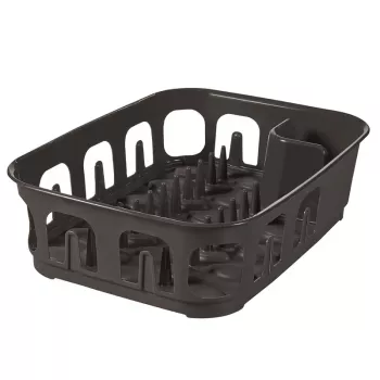CURVER Essentials stojalo za odcejanje posode 39x29x10,1 cm temno sivo