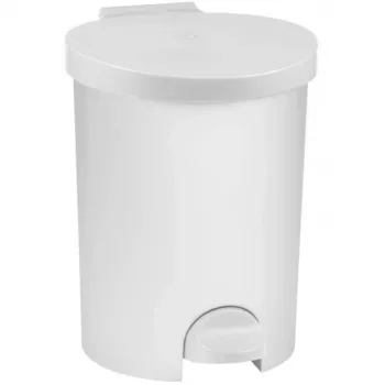 CURVER Deco pedala za smeti 15L bela z odstranljivo notranjo posodo