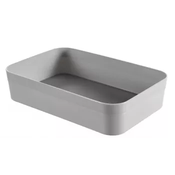 CURVER Infinity Recycled XL košara za shranjevanje 23x15x5 cm siva