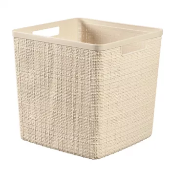 CURVER košara Jute kvadratna 17L 28x28x27 cm, krem