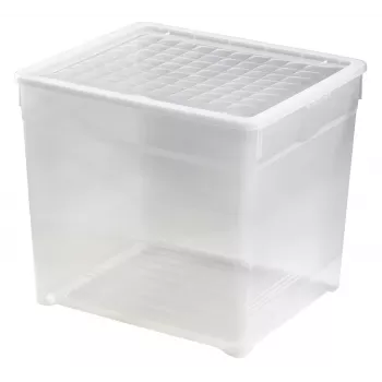 CURVER tekstilna škatla s pokrovom 33L prozorna 39,5x34,2x34,3cm