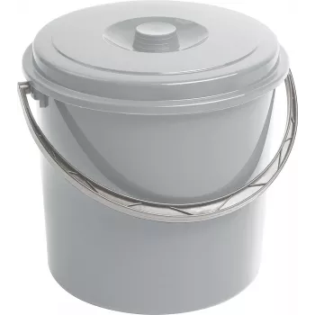 CURVER vedro s pokrovom 12L siva