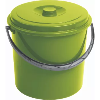 CURVER vedro s pokrovom 16L zelena