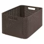 CURVER škatla Style L 43,6 x 32,6 x 23 cm temno rjava škatla za shranjevanje