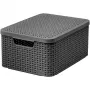 Curver Style M škatla za shranjevanje s pokrovom, 21,5L, temno siva, 39,3x29,3x18,7cm