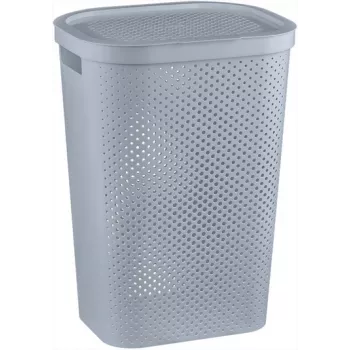 CURVER Infinity Recycled 60L košara za perilo 44x35x60cm siva