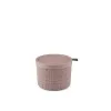 CURVER Jute okrogla shranjevalna košara s pokrovom 2L roza 17x13cm