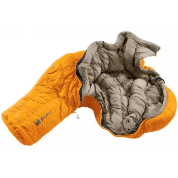 DEUTER Astro Pro 600 -12°C/10°F Magma-Titanium spalna vreča s perjem, leva zadrga