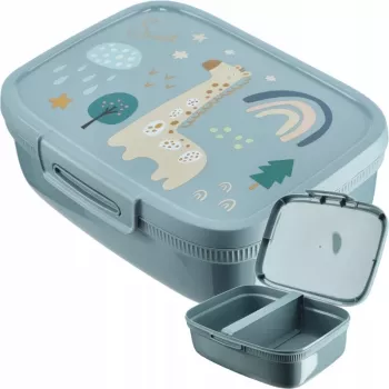 CURVER Snap Box pravokotna posoda za shranjevanje s pregradkom 1,8L modro-siva