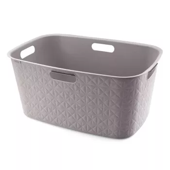 CURVER Softex 45L košara za perilo, sivo-rjava, 57x37x27cm