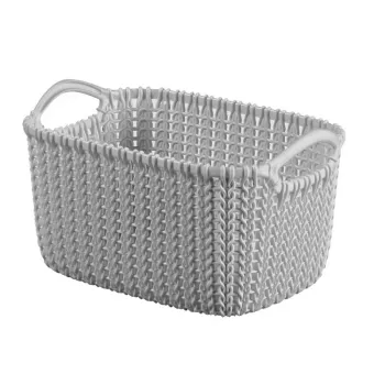 CURVER košara Knit XS pravokotna 3L svetlo siva 25x18x14cm