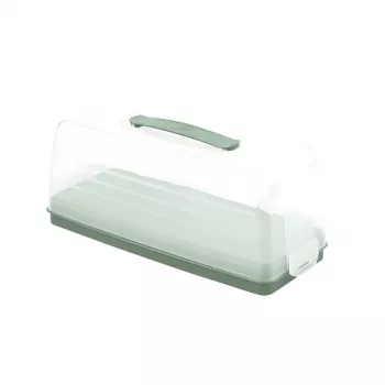CURVER Smart To Go pravokotna škatla za prenos torte 35,5 x 15 x 14,2 cm zelena