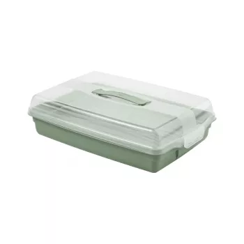 Curver pravokotna škatla za prenašanje peciva 45x29,5x11,1 cm zelena