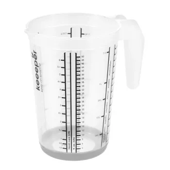 keeeper merilna posoda s funkcijo proti drsenju 1,5L Massimo Ø13,5x19cm prosojno/siva