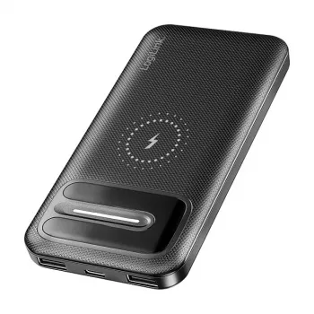 LogiLink PA0343RF brezžična powerbank 10000 mAh črna