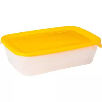 CURVER Fresh & Go set 3 pravokotnih posod za živila 2L + 1L + 0,5L rumen