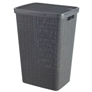 CURVER košara za perilo juta 58L 43x34x60cm temno siva