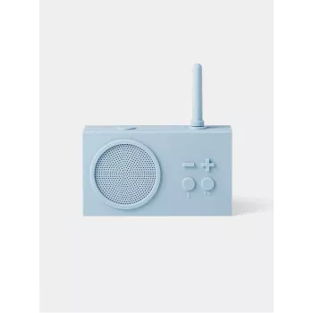 Lexon Tykho 3 prenosni FM-radio in Bluetooth zvočnik svetlo moder