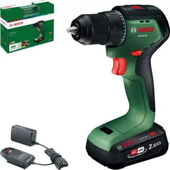 Bosch PSR 18V-60 akumulatorski vrtalnik-vijačnik z baterijo 2,5 Ah in polnilnikom