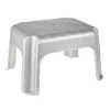 KEEEPER stol Tim 36,5 x 30 x 24 cm svetlo srebrn, bambus s certifikatom FSC, nosilnost 150 kg