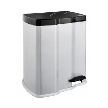 KEEEPER smetnjak za ločevanje odpadkov 7+15L Gunnar 39,5x29x43,5cm svetlo srebrn