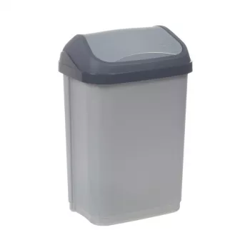 KEEEPER Swantje 10L smetnjak z vrtljivim pokrovom, svetlo siv, 25,5x19x38cm