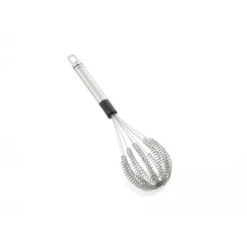LEIFHEIT ročna metlica Speed Quirl M, nerjavno jeklo, belo-siva, 26 cm