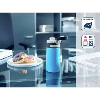 LEIFHEIT Thermo Mug Flip 350ml svetlo modra