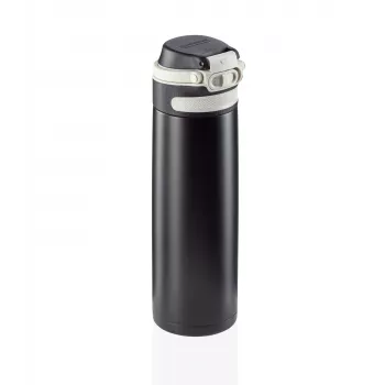 LEIFHEIT Thermo Flip 600ml črna izolirana potovalna skodelica