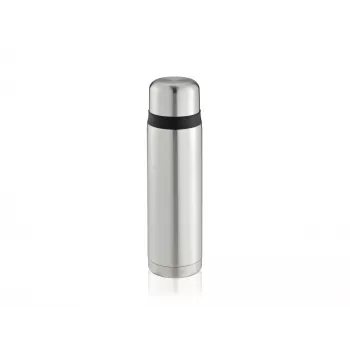 LEIFHEIT Thermos Coco 1,0L vakuumska izolirna steklenica iz nerjavnega jekla, srebrna