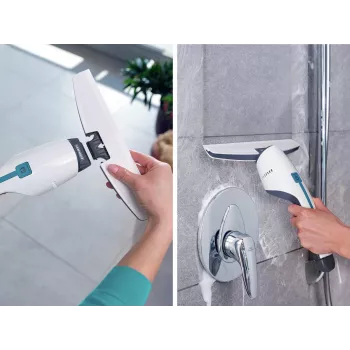 LEIFHEIT nadomestna sesalna šoba Nemo za tuš kabine, ploščice in ogledala – 170 mm silikonska ustnica, sivo-bela