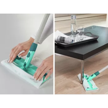 LEIFHEIT Clean & Away S talna krtača z nastavkom za ročaj 26cm