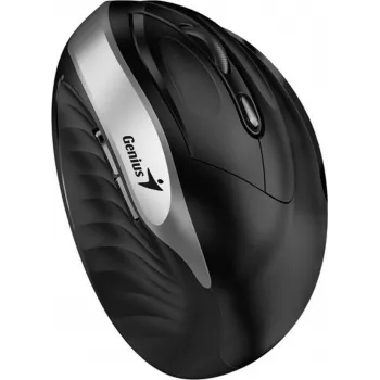 Genius Ergo 8250S brezžična miška, 1600 DPI, črna/srebrna