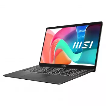 MSI Modern 15 F1MG-1246FRNN prenosnik, 15,6 inch Full HD IPS, Intel Core 5 120U, 16GB DDR4, 512GB SSD, Windows 11 Pro, francoska tipkovnica AZERTY