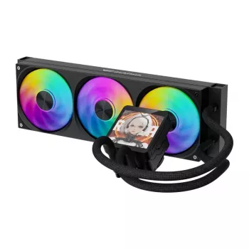 DarkFlash DV360S MAX 360mm ARGB AIO tekočinsko hlajenje CPU - črno