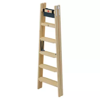 HAILO dvostranska lestev H77 ComfortLine lesena 2x6 stopnic