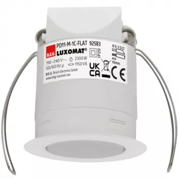 BEG BRCK LUXOMAT PD11-M-92583 zelo plitki stropni javljalnik prisotnosti za votle strope, PIR, 360°, 2300W, bel